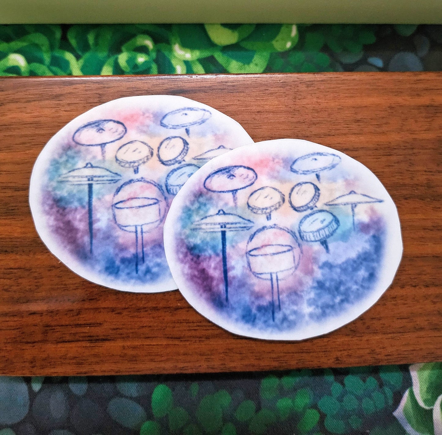 Drums Sticker - Watercolor Collection